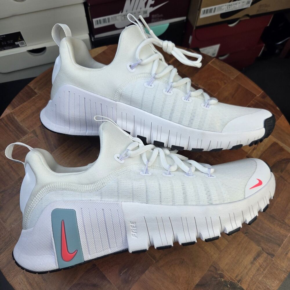 Nike Free Metcon 6  Women's Shoes White Denim Turquoise FJ7126 102 sz 10